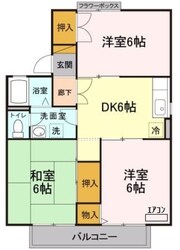 ドミール城西 Dの物件間取画像